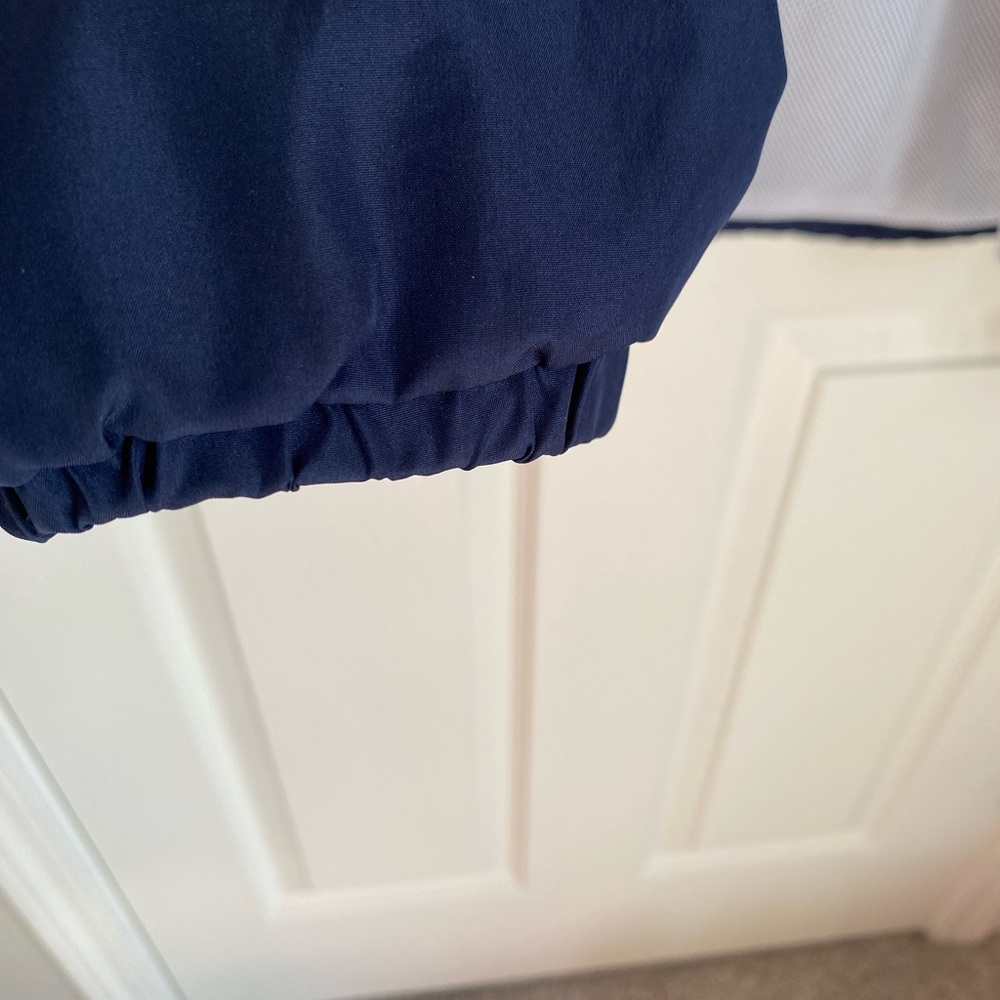 World of Disney Dark‎ BlueWhite Medium Hooded Full Zip Windbreaker Jacket Pocket - Picture 9 of 14